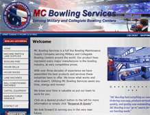 Tablet Screenshot of mcbowling.com